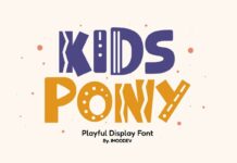 Kids Pony Font Poster 1