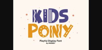 Kids Pony Font Poster 1