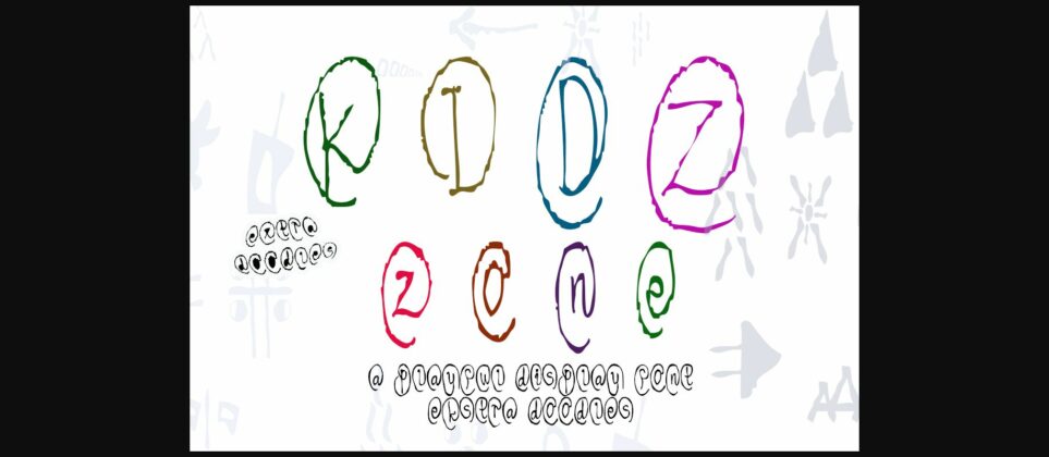 Kidz Zone Font Poster 4
