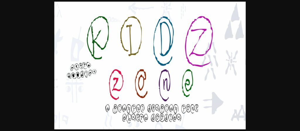 Kidz Zone Font Poster 2