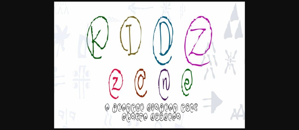 Kidz Zone Font Poster 3