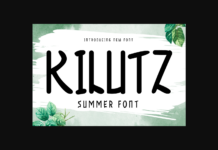 Kilutz Font Poster 1