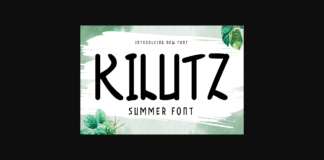 Kilutz Font Poster 1