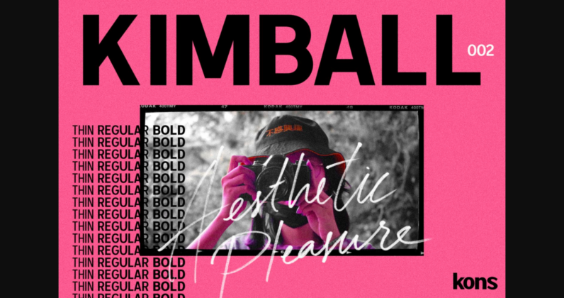 Kimball Font Poster 3