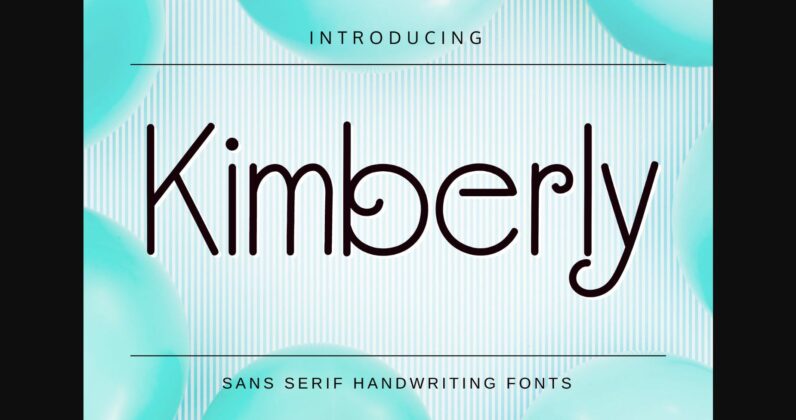 Kimberly Font Poster 3