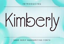 Kimberly Font Poster 1