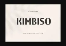 Kimbiso Font Kimbiso Font Poster 1
