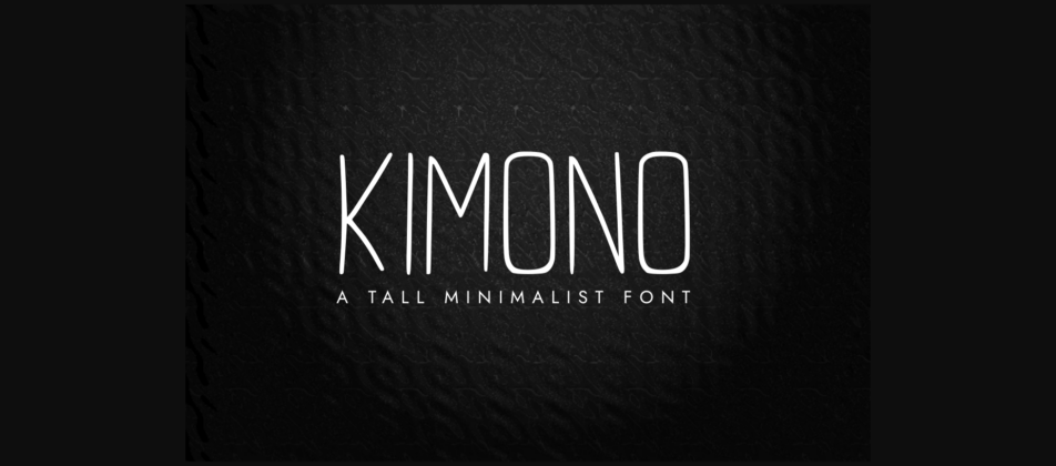 Kimono Font Poster 5