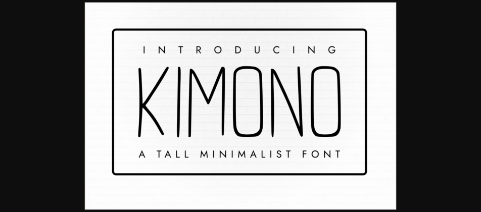 Kimono Font Poster 3