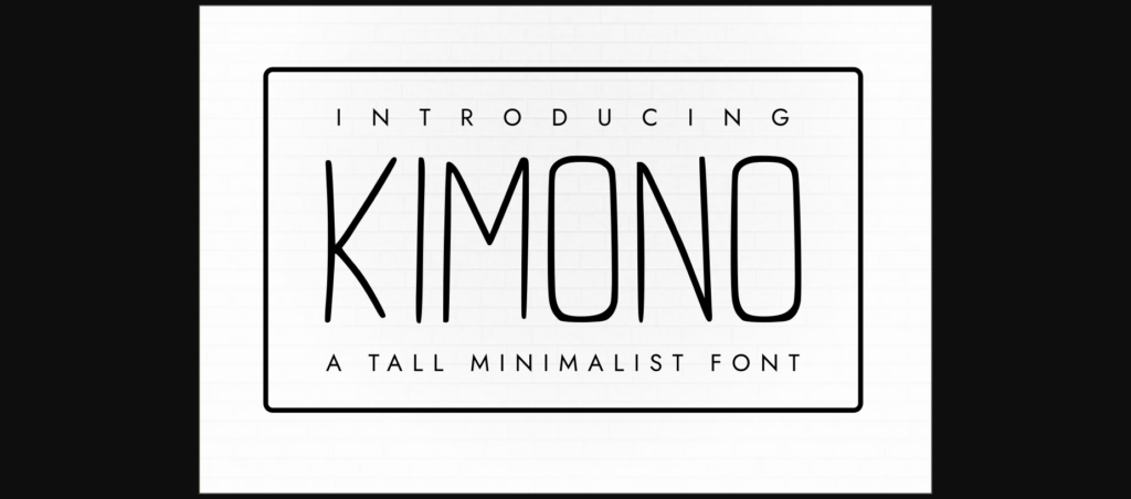 Kimono Font Poster 1