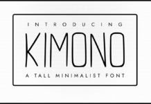 Kimono Font Poster 1