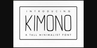 Kimono Font Poster 1