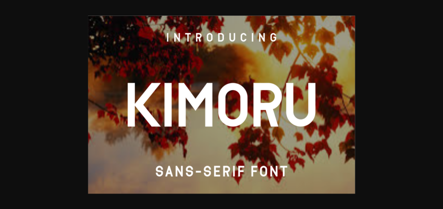 Kimoru Font Poster 3