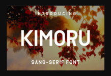 Kimoru Font Poster 1