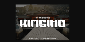 Kimsino Font Poster 1