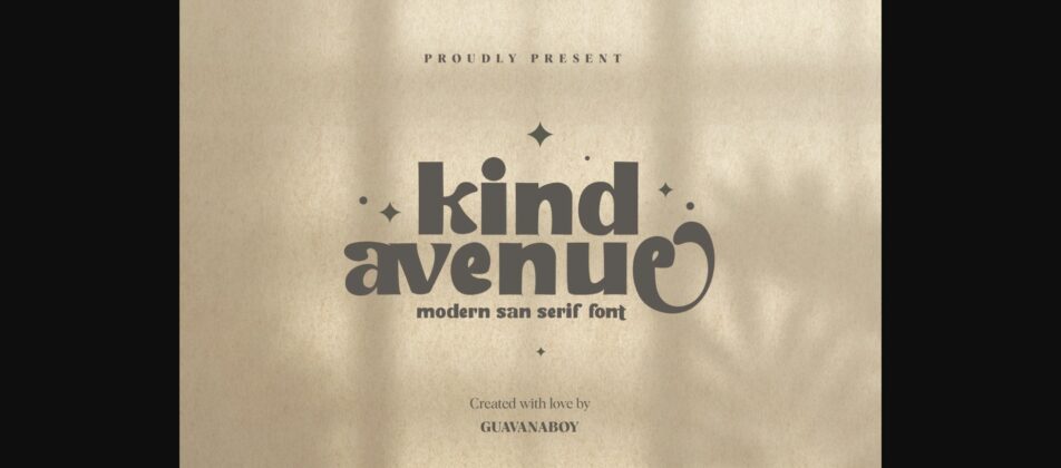 Kind Avenue Font Poster 1