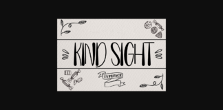 Kind Sight Font Poster 1