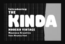 Kinda Font Kinda Font Poster 1