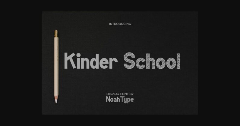 Kinder School Font Poster 3