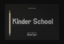 Kinder School Font Poster 1