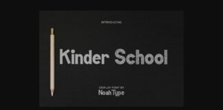 Kinder School Font Poster 1
