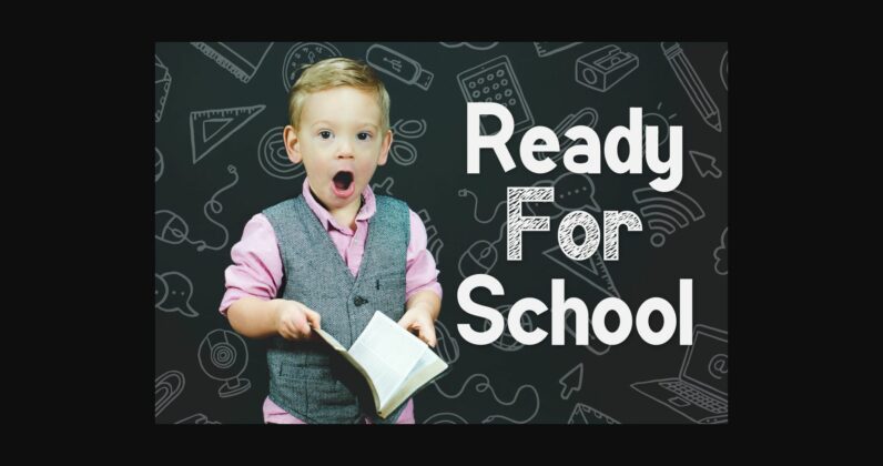 Kinder School Font Poster 4