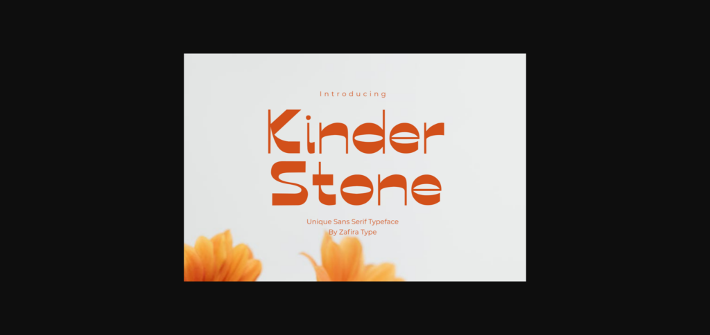Kinder Stone Font Poster 3