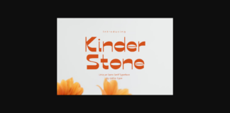 Kinder Stone Font Poster 1