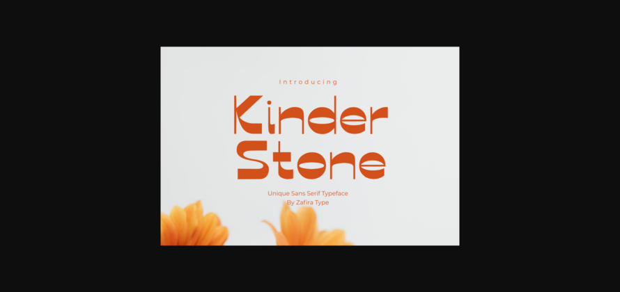 Kinder Stone Font Poster 1