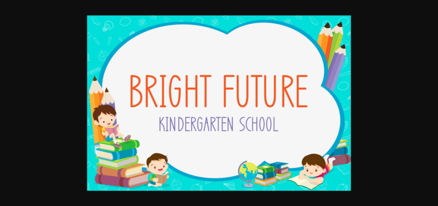 Kindergarten Education Font Poster 5