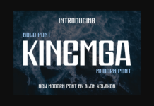 Kinemga Font Poster 1