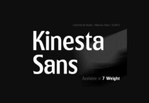 Kinesta Sans Font Poster 1
