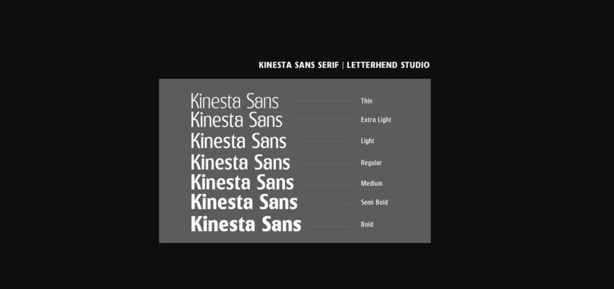 Kinesta Sans Font Poster 5