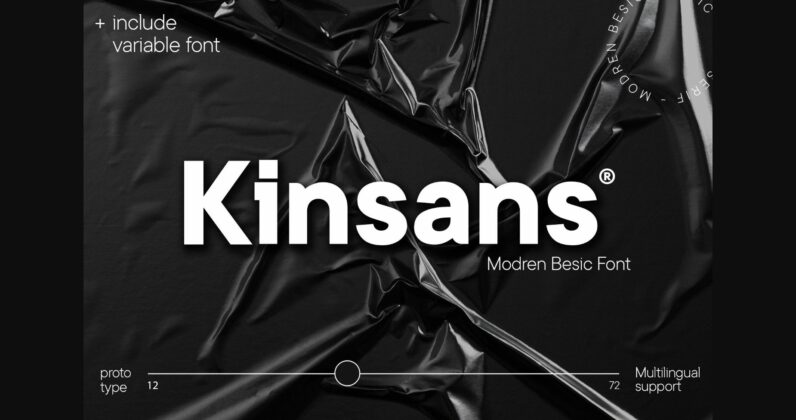 Kinsans Font Poster 3