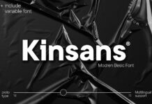 Kinsans Font Poster 1