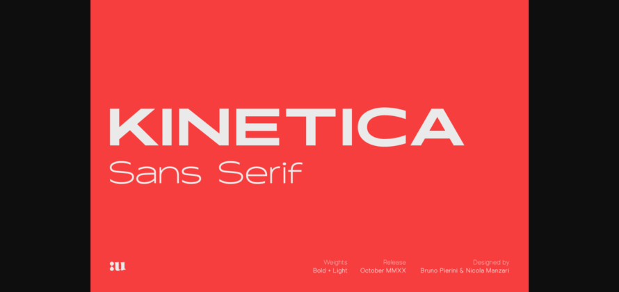 Kinetica Font Poster 3