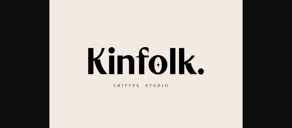 Kinfolk Font Poster 3