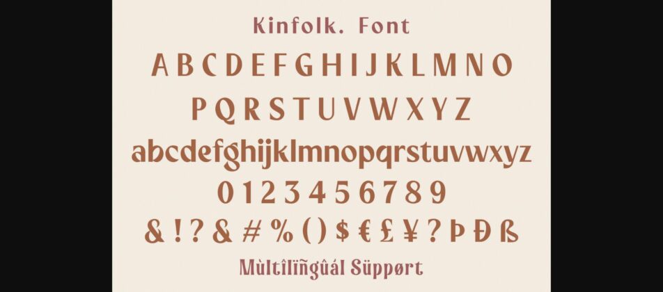 Kinfolk Font Poster 10