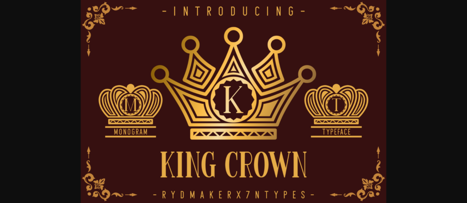 King Crown Font Poster 3