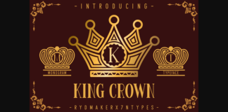 King Crown Font Poster 1