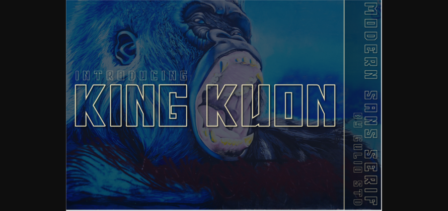 King Kuon Font Poster 3