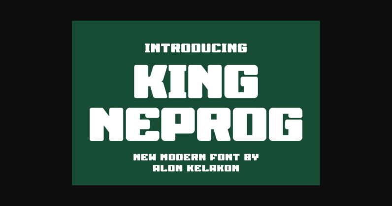 King Neprog Font Poster 3