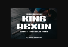 King Rexon Font Poster 1