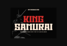 King Samurai Font Poster 1