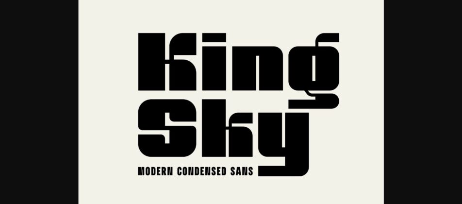 King Sky Font Poster 3