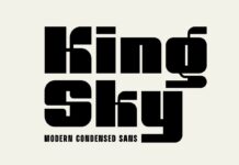King Sky Font Poster 1