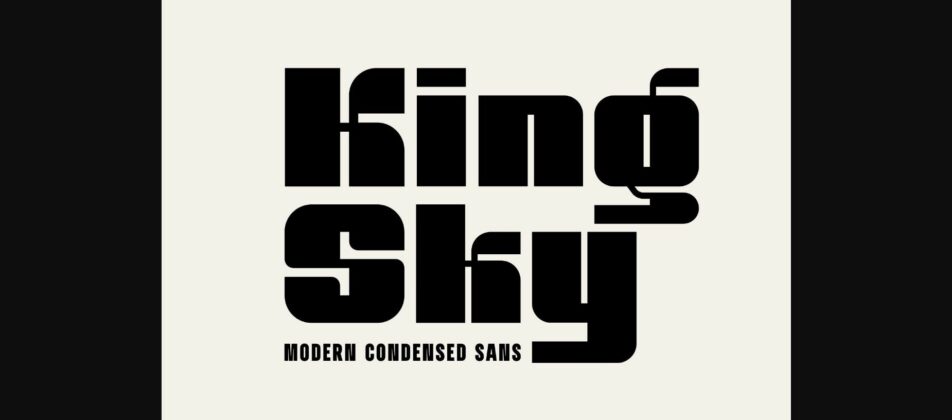 King Sky Font Poster 1