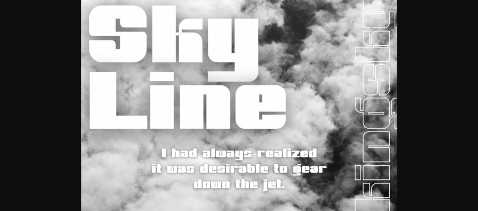 King Sky Font Poster 6