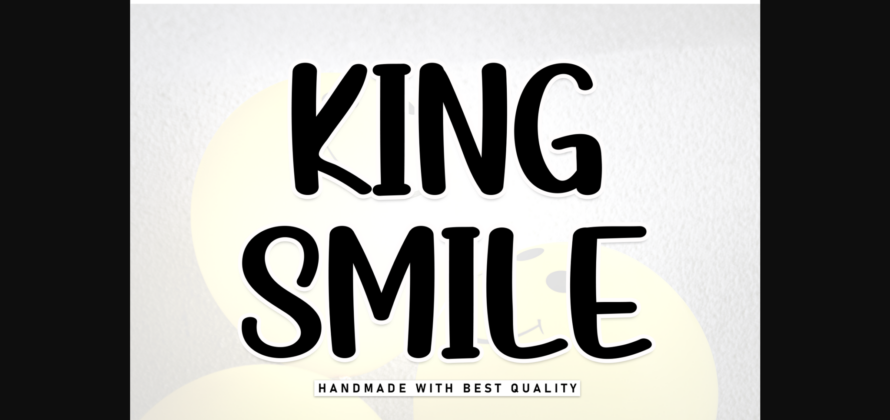 King Smile Font Poster 3