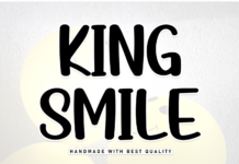 King Smile Font Poster 1